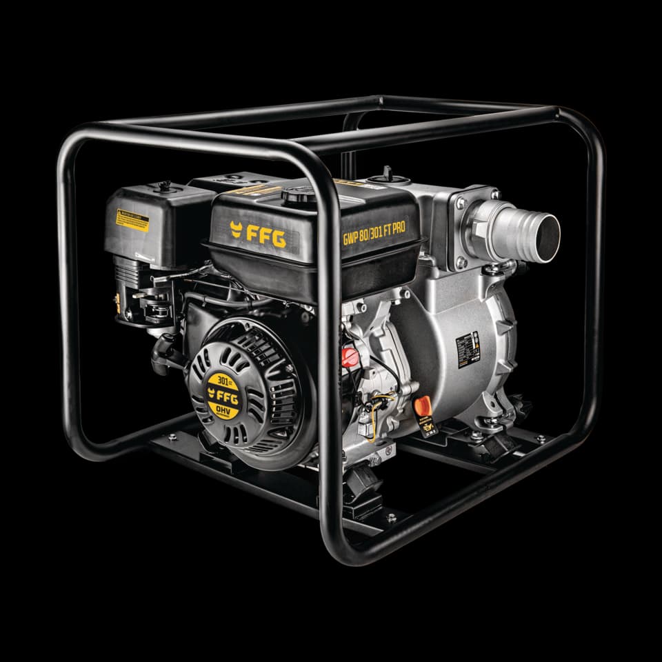 POMPĂ DE APĂ PE BENZINĂ, 3" PENTRU APA MURADA, GWP 80/301 FT PRO, FF GROUP