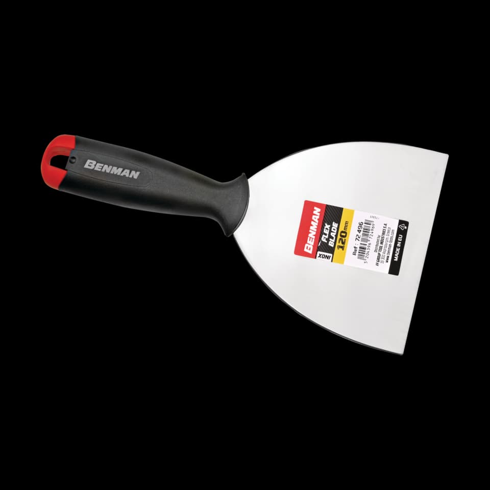 SPACLU DE CHIT,FLEXIBIL, INOX 100mm, BENMAN