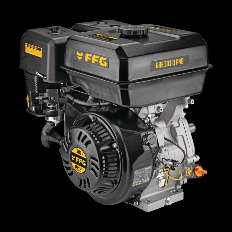 MOTOR PE BENZINA ORIZONTALA GHE 301 Q PRO (CALEA CHEII 1"), FF GROUP -SP