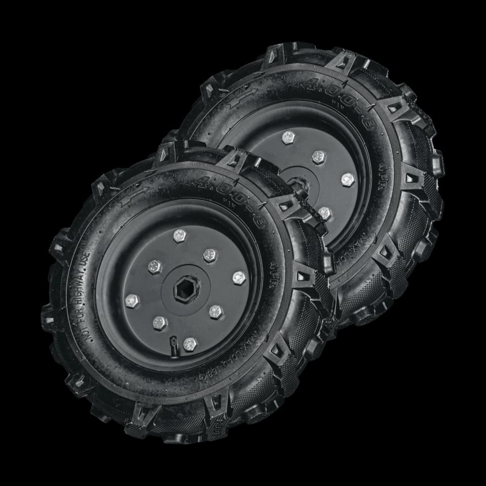 ROȚI DE CAUCIUC PENTRU FRĂTĂ 4,00-8 Ø40CM HEX 32MM (46142, 47287, 47289), 2 BUC., FF GROUP