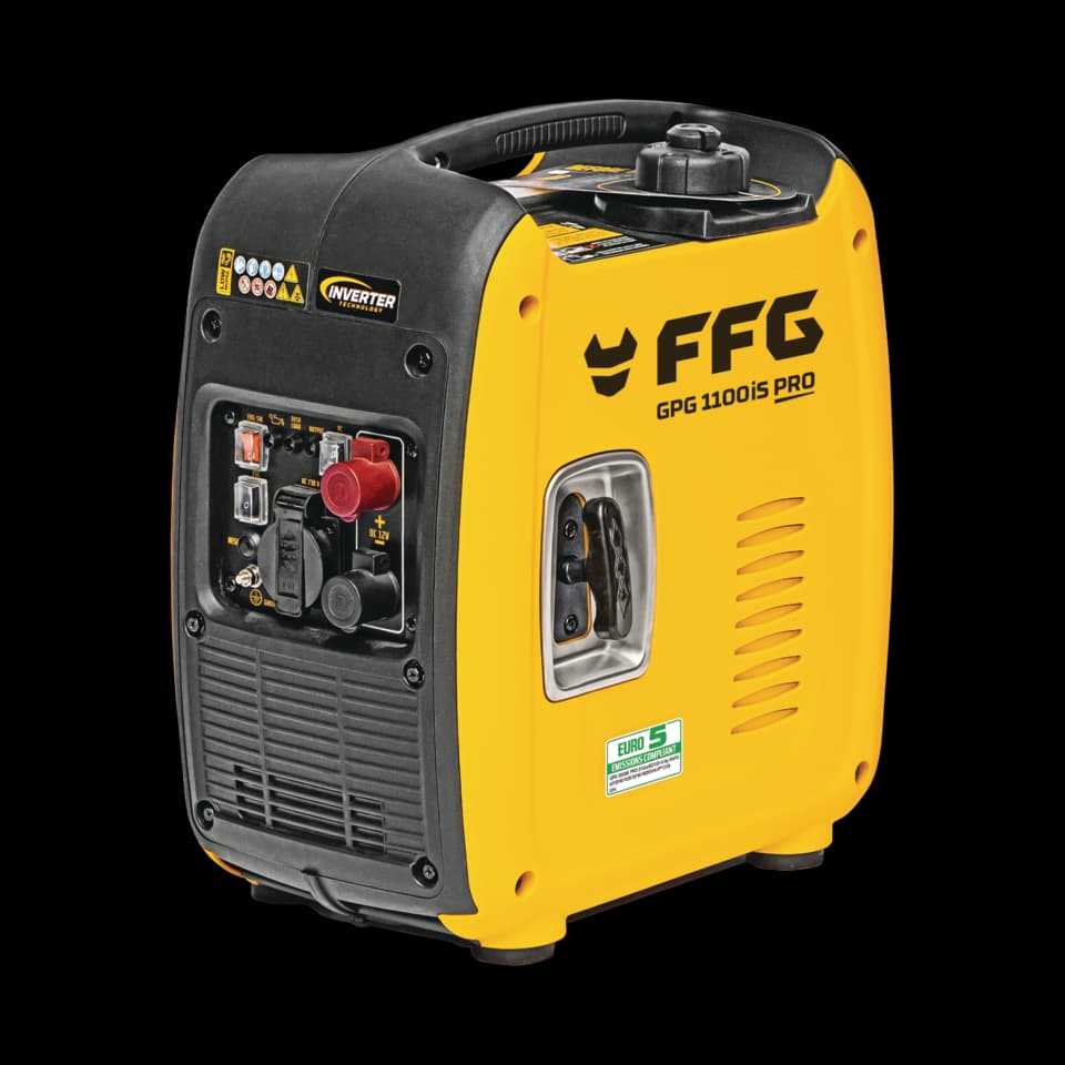 GENERATOR PE BENZINĂ CU INVERTOR GPG 1100iS PRO, 1PH - 12V, 1.1kVA, 60cc, START RECUL, FF GROUP