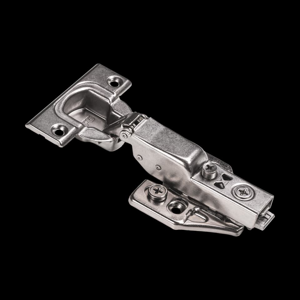 SOFT CLOSE HINGE 3D HALF OVERLAY, HD 1-B, BLACK TITANIUM, 2 PCS, FFG