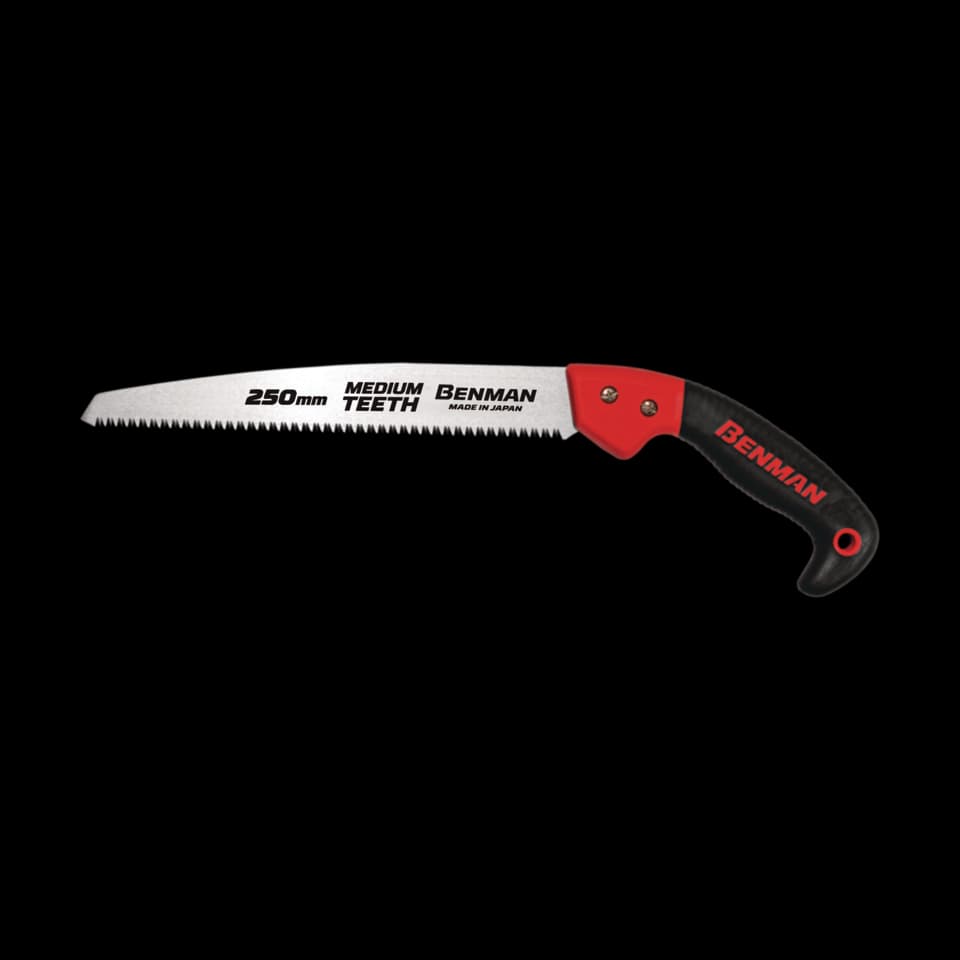 FIERĂSTRĂU DE TAIAT CRENGI, CU DINŢI 3D MEDIE, 25cm, CU MÂNER RX, BENMAN