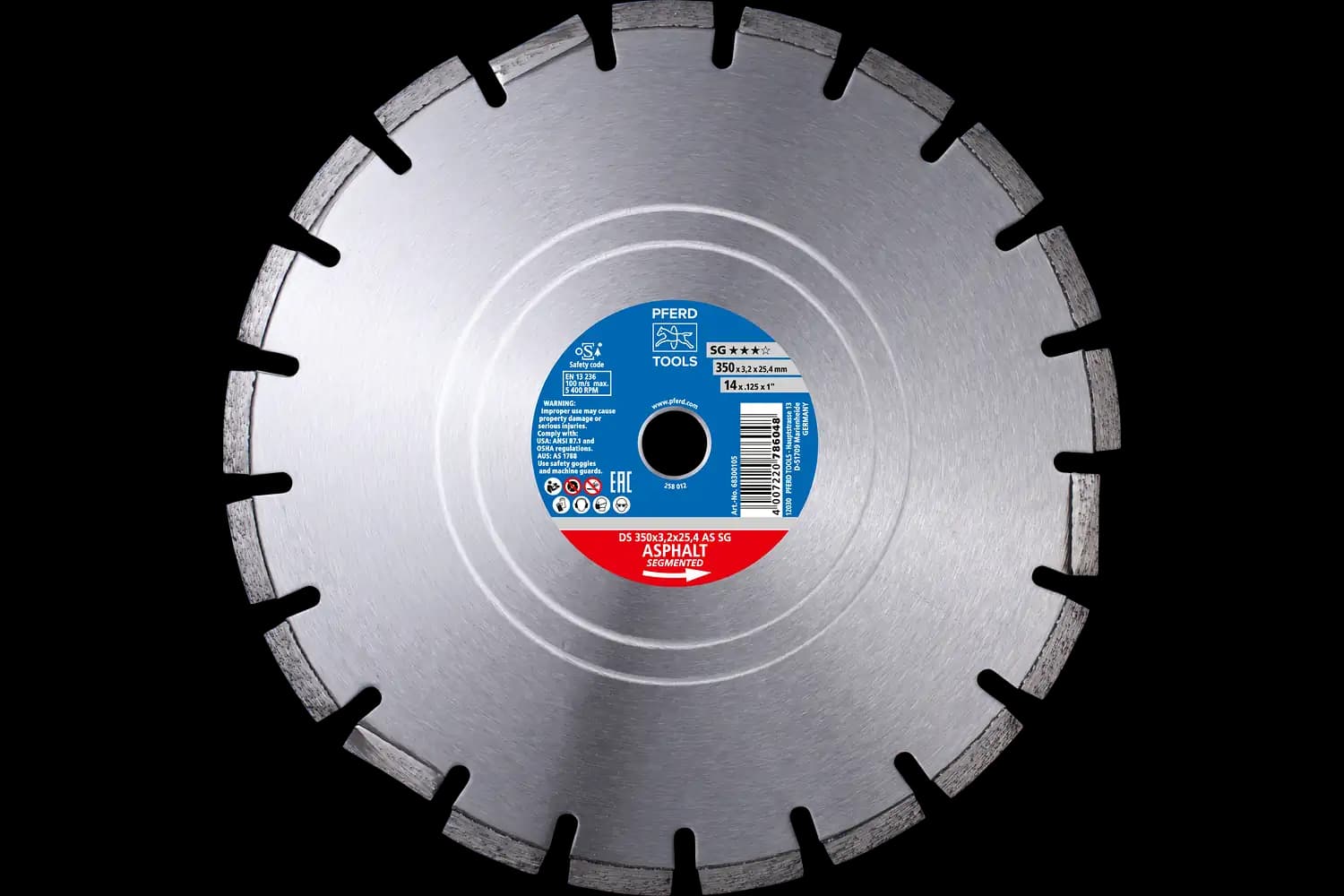 Disc diamantat de debitat / Lamă diamantată DS 400 x 3.6 x 25.4 AS SG