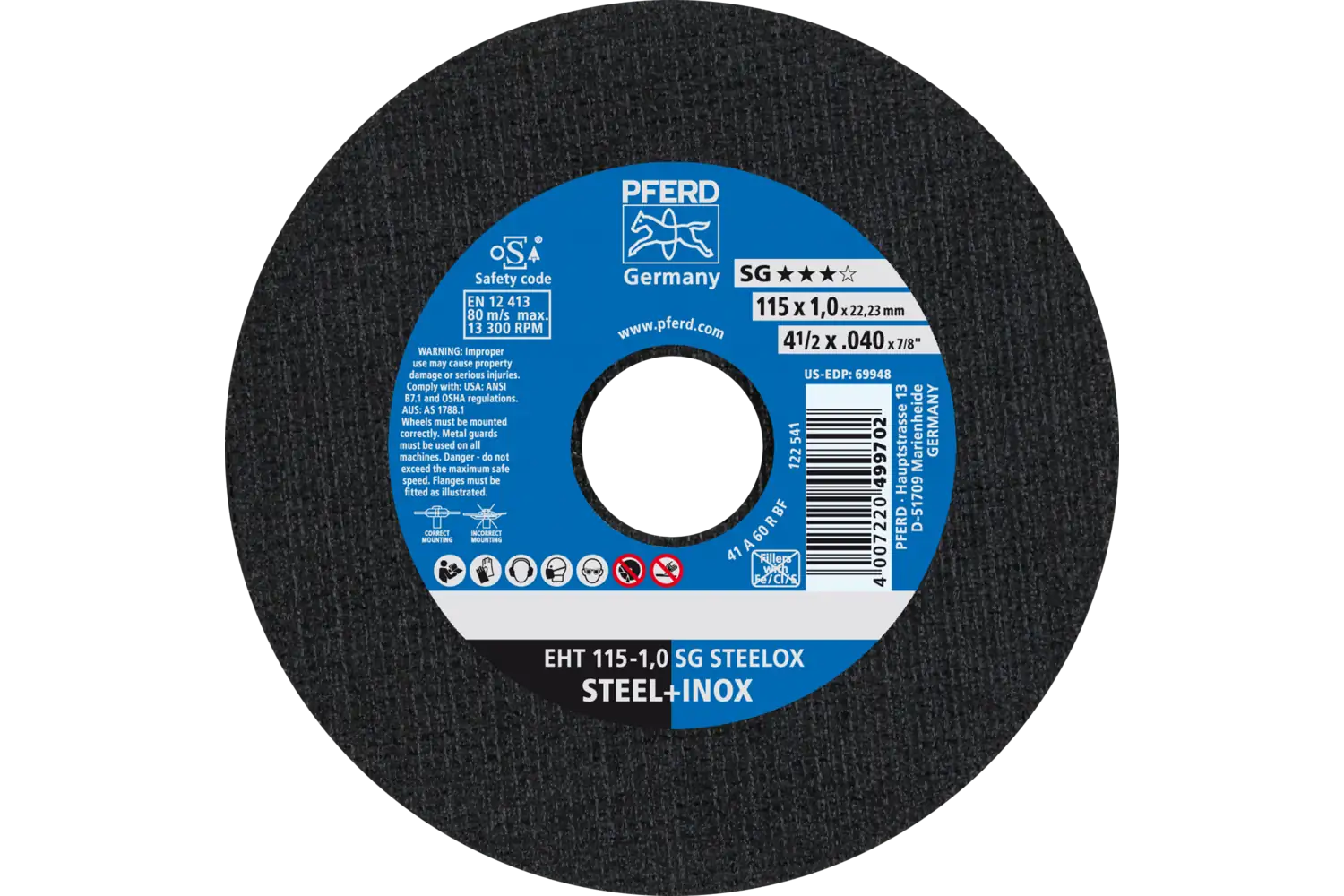 Disc de debitat (tăiere) EHT 115-1,0 SG STEELOX