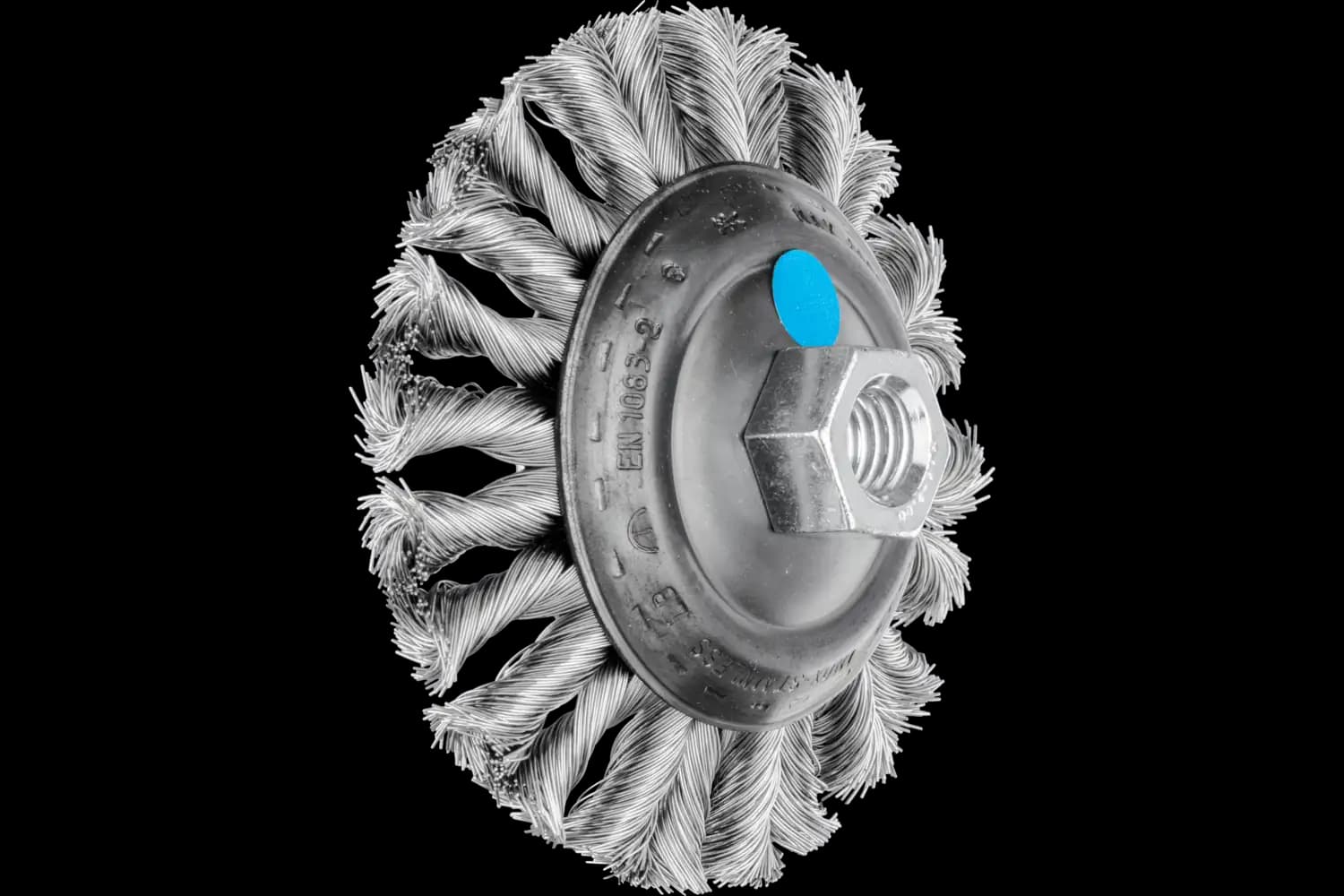 Perie industrială din sârmă de oțel POS KBG 10013/M14 CT INOX 0,35