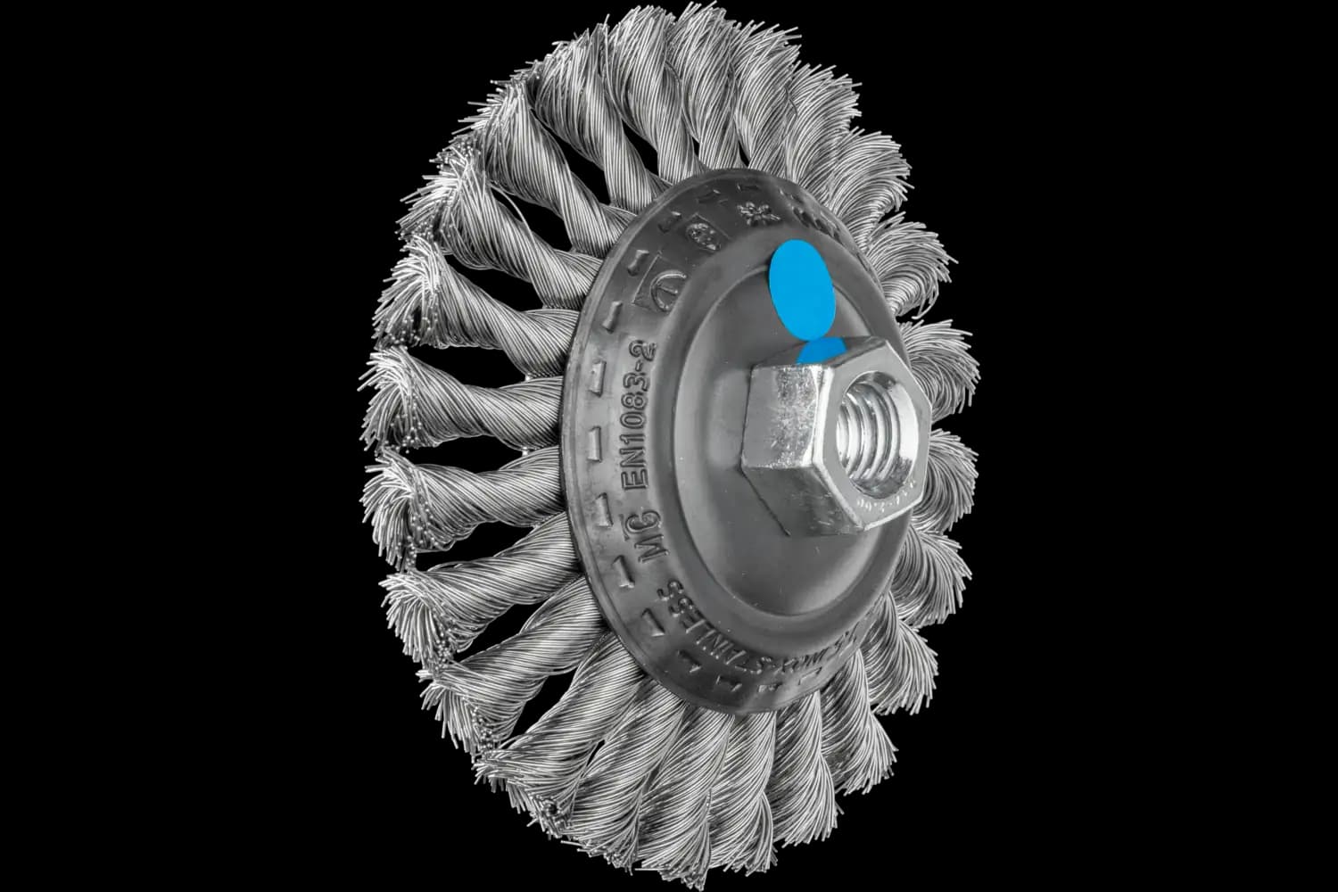 Perie industrială din sârmă de oțel POS KBG 11515/M14 INOX 0,35