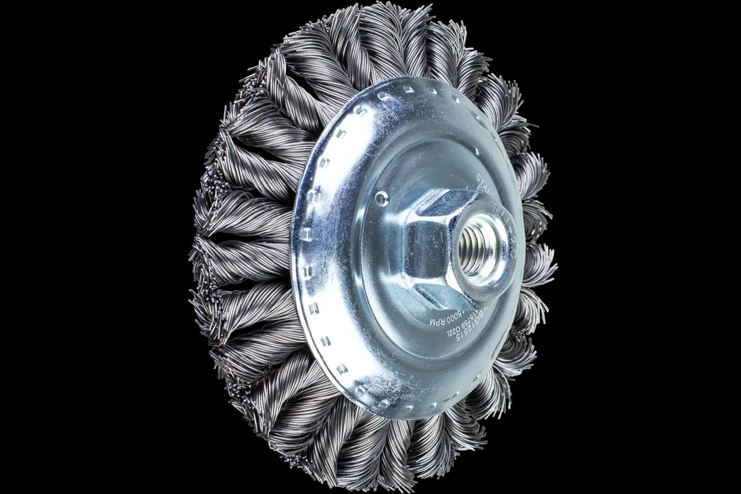 Perie industrială din sârmă de oțel POS KBG 12515/M14 CT ST 0,50
