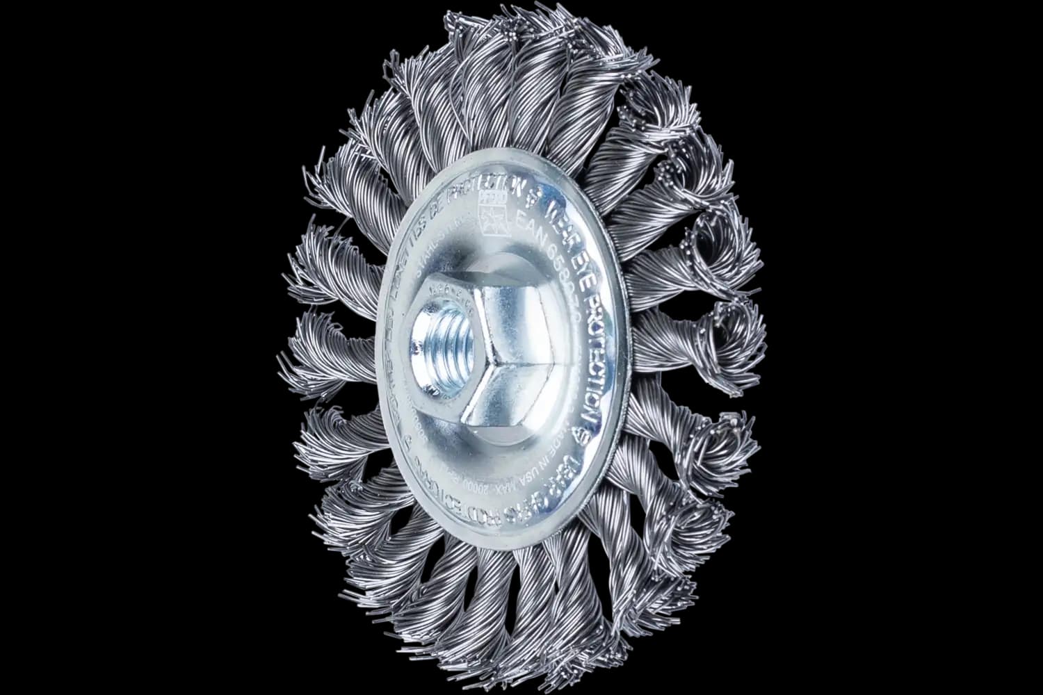 Perie circulară împletită (heavy-duty) din sârmă de oțel POS RBG 10012/M14 ST 0,50