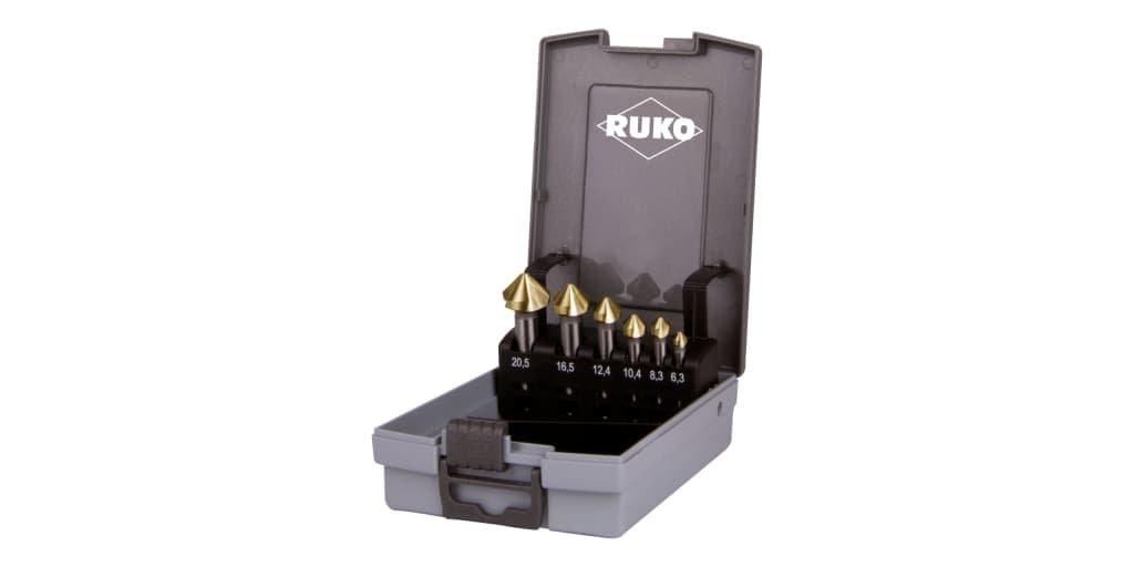 Set zencuitoare 90° HSS-TiN - 6 piese 102152TRO 2