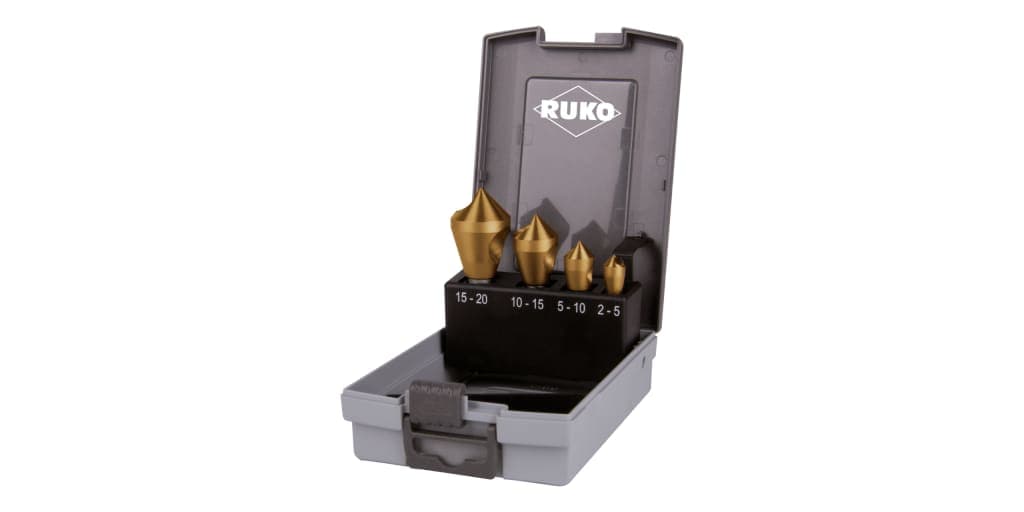 Set zencuitoare cu gaură transversală 90° HSS-TiN - 4 piese 102312TRO 2
