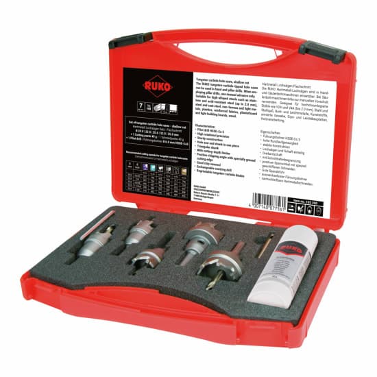 Set carote pentru tablă din carbură metalică - 7 piese 105300 3