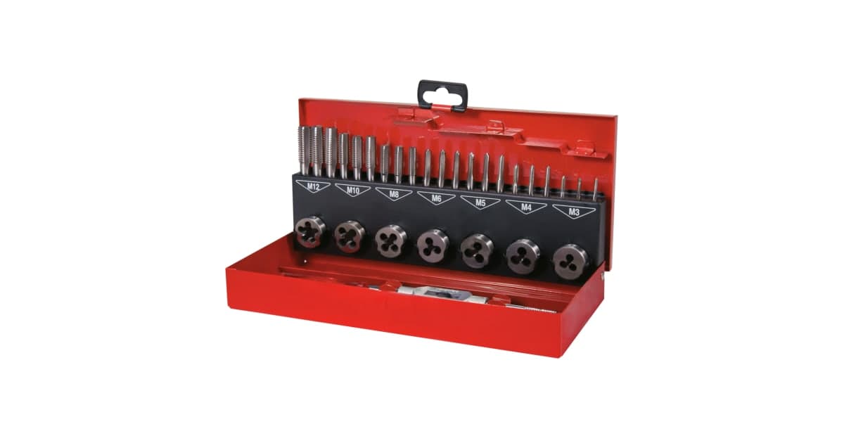 Set scule pentru filetat HSS - 31 piese 245010E