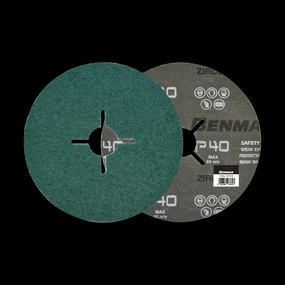 DISC DIN FIBRĂ DE ZIRCONIU 125 mm - 080K, BENMAN