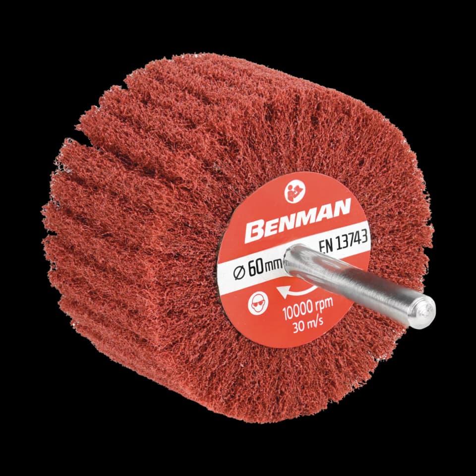 DISC CU LAMELE MONTAT PE AX, NEȚESUT, 80x50x6 mm, P120, BENMAN
