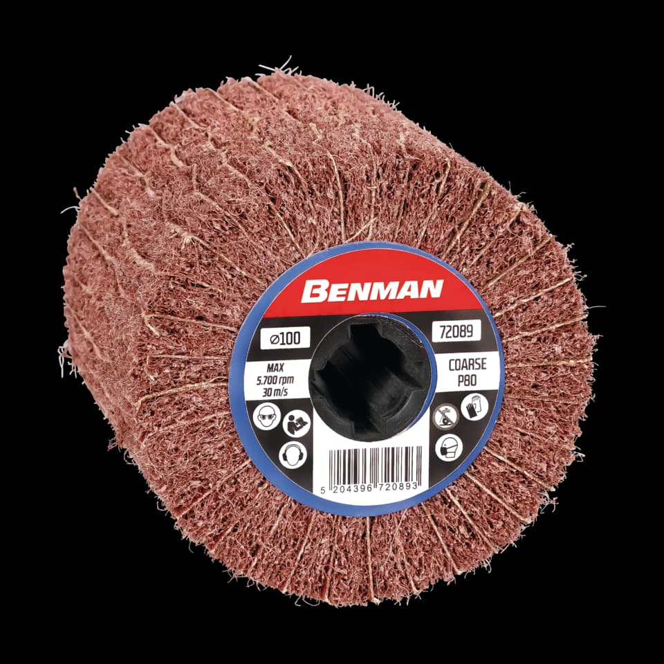 DISC CU LAMELE CU CANAL DE PANĂ COMBI, 100x100x19 mm, GROSIER/P080 BENMAN