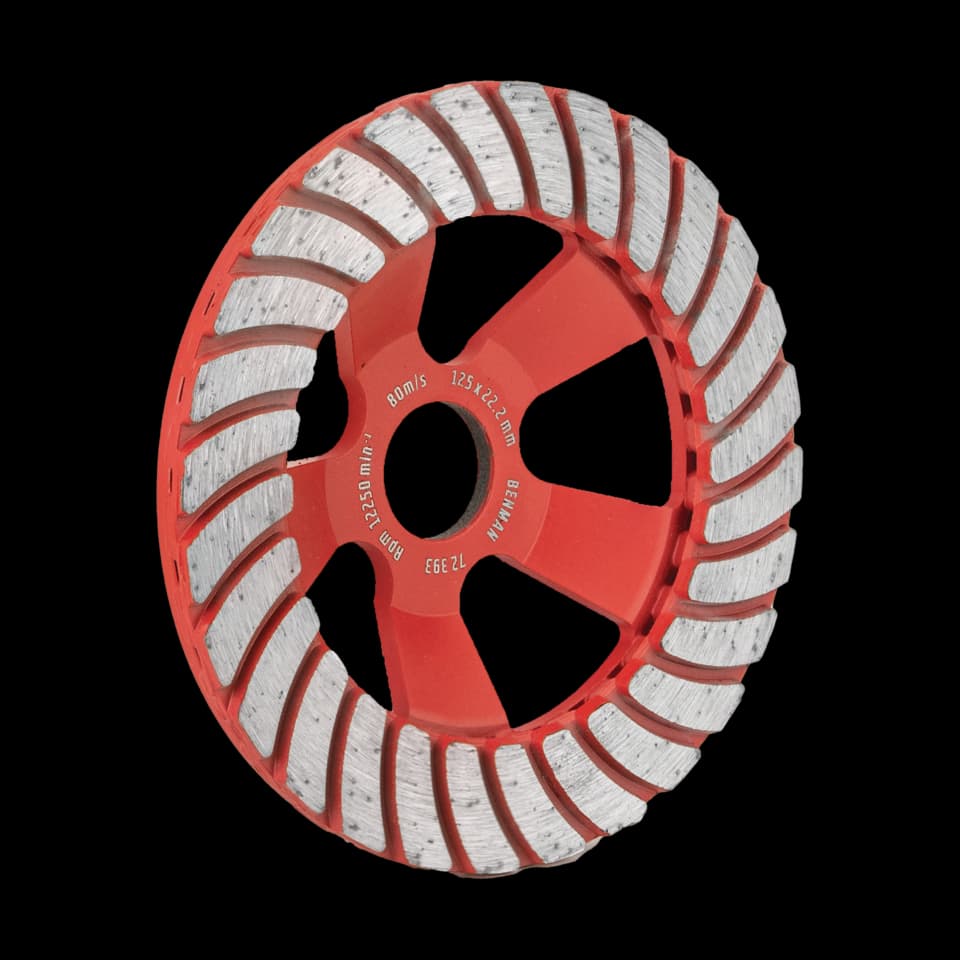 DISC DIAMANTAT PENTRU BETON DUR, TURBO-JET, 22,2, Ø180mm, BENMAN