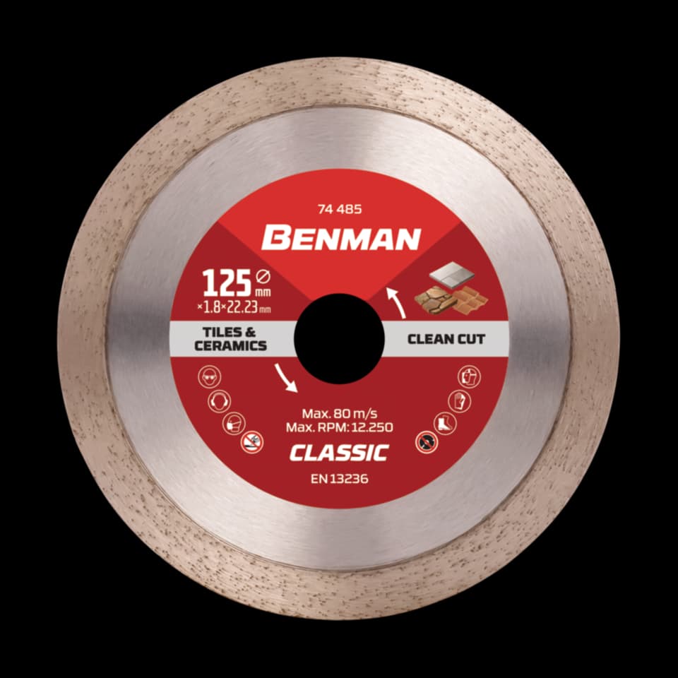 DISC TAIERE DIAMANTAT PENTRU PLACI CERAMICE, Benman, 180 X 2.0 X 10w
