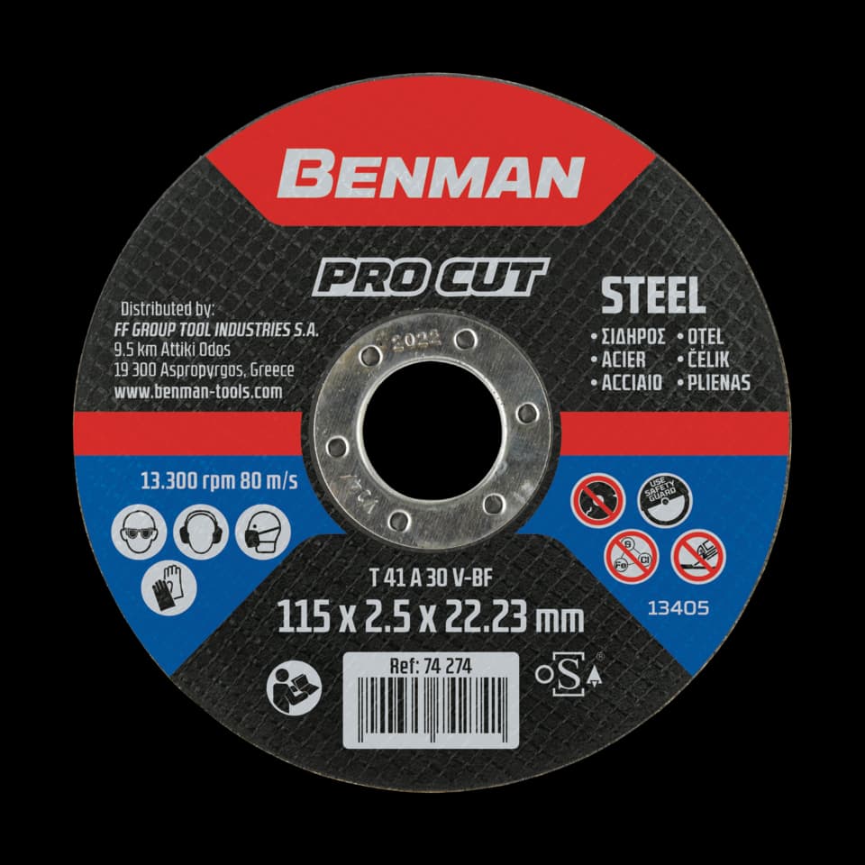 DISC PENTRU TĂIERE, PRO CUT 125x2.5mm BENMAN