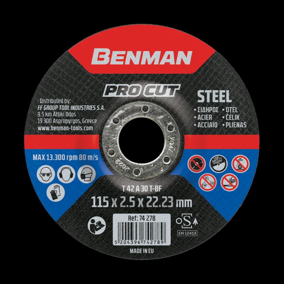 DISC PENTRU TĂIERE, PRO CUT 125x2.5mm BENMAN