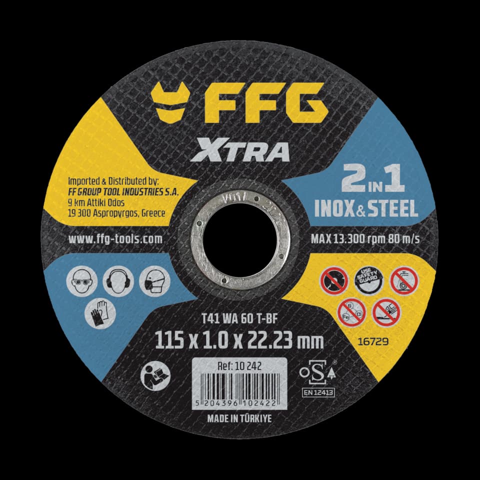 DISC TAIERE INOX, 125x1.0, FF GROUP