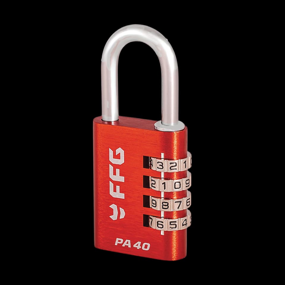 Lacăt combinat alamă + aluminiu Hugo PA 40 albastru