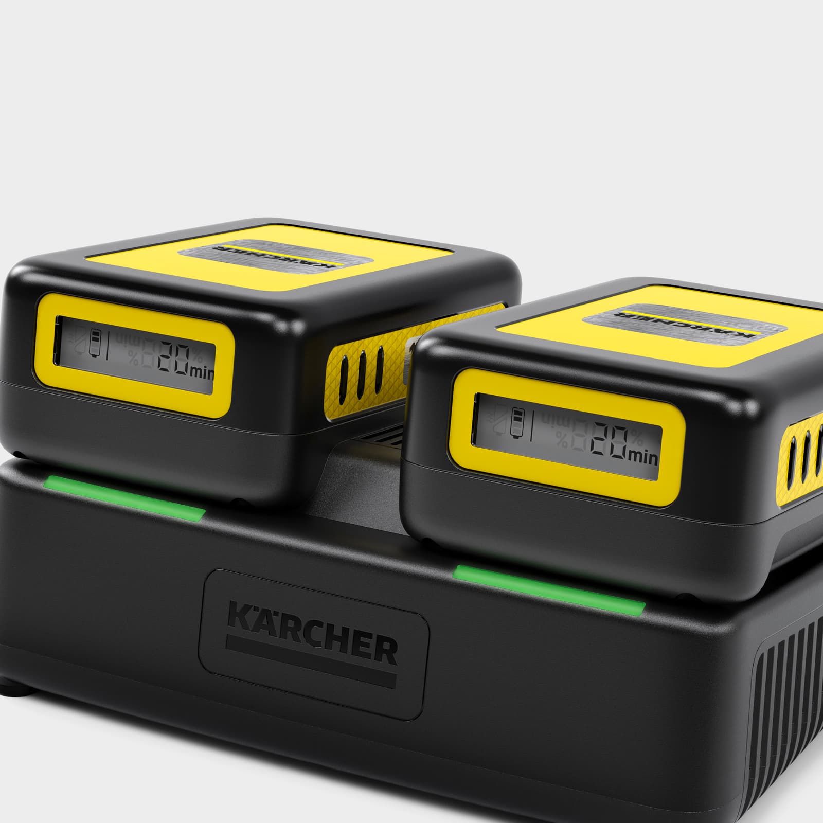 Fast battery recharger Battery Power 18V Dual 2