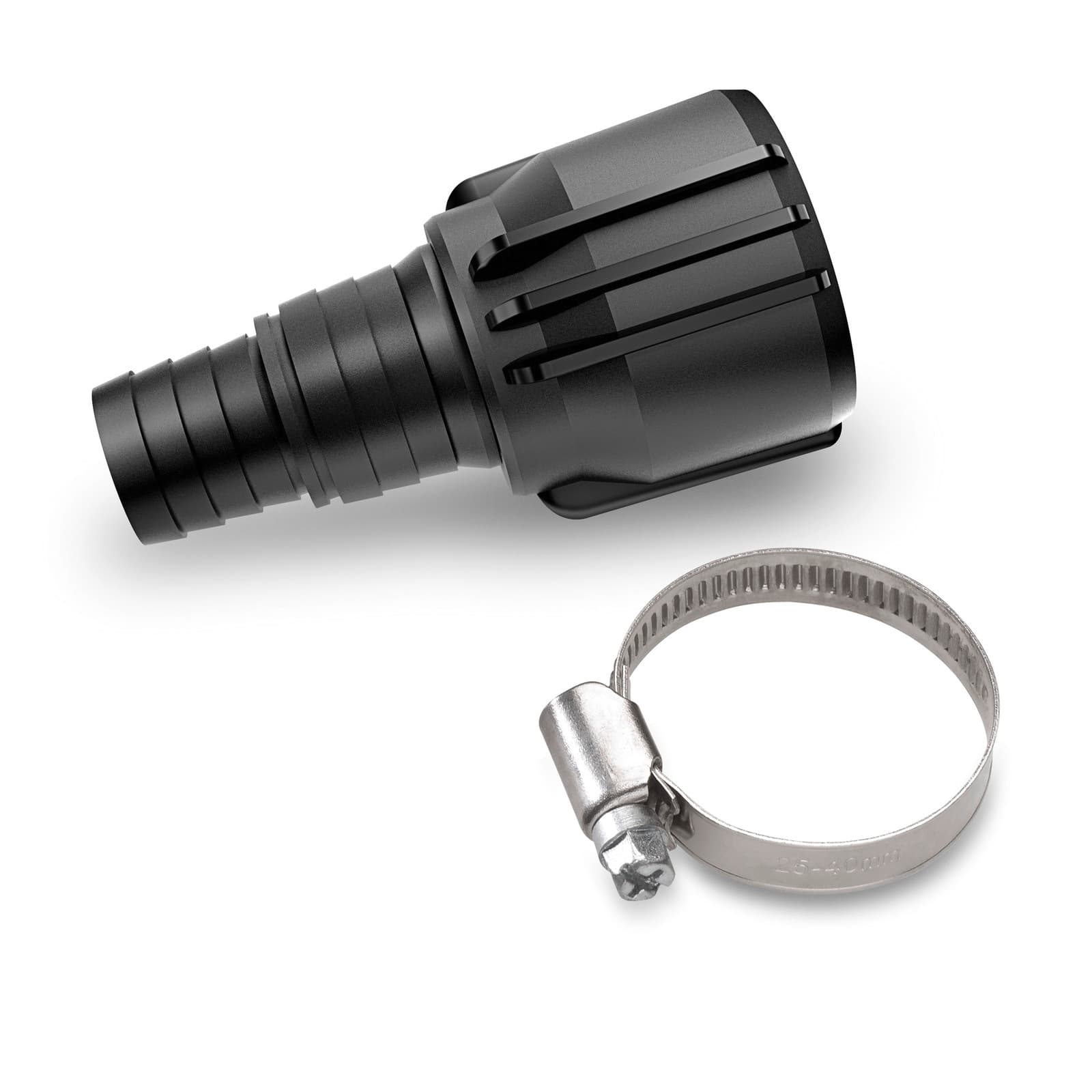 Connector for suction & garden hose