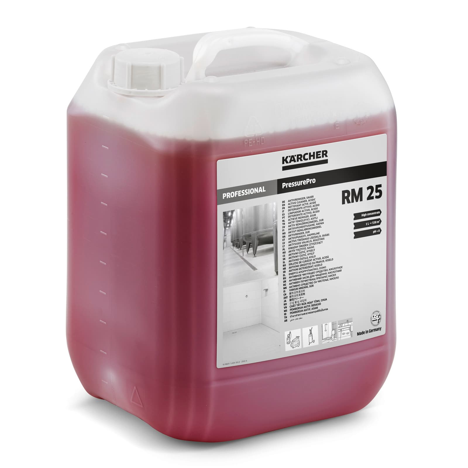 RM 25** 10l active cleaner, acidic