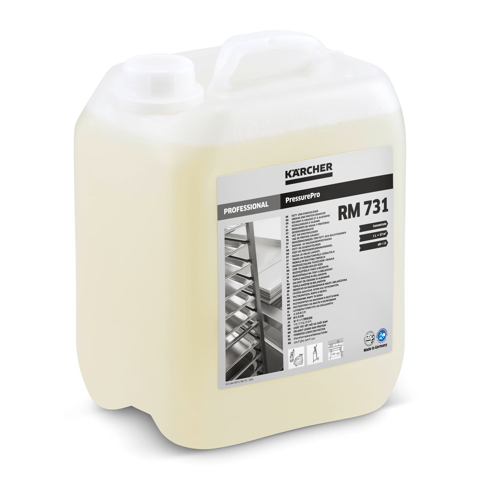 RM 731** 5l fat and protein solvent