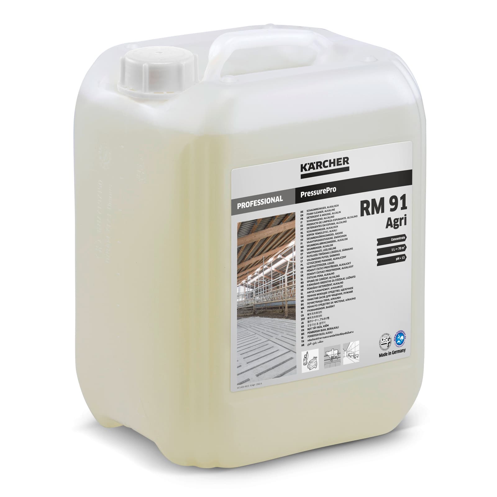 RM 91 Agri** 10l Foam Cleaner, alkaline