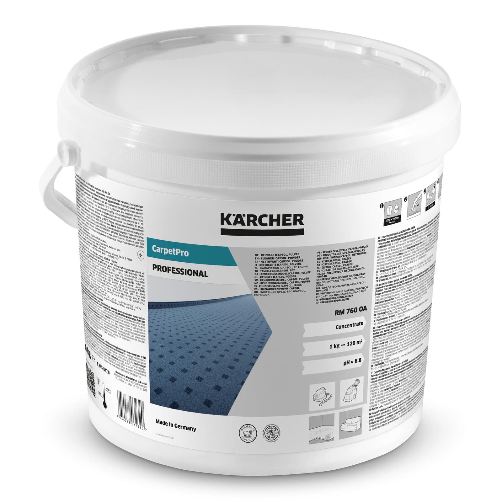 RM 760 OA 10kg cleaner iCapsol, powder *