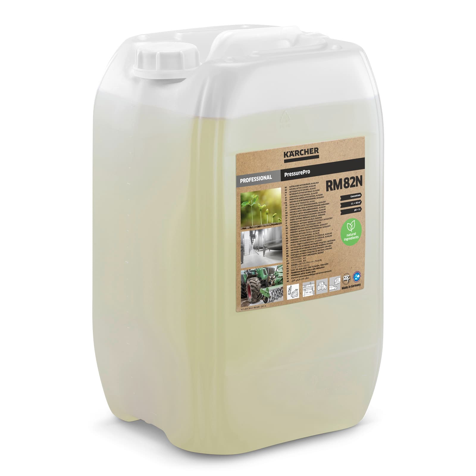 RM 82N** 20l Natural active cleaner, alk