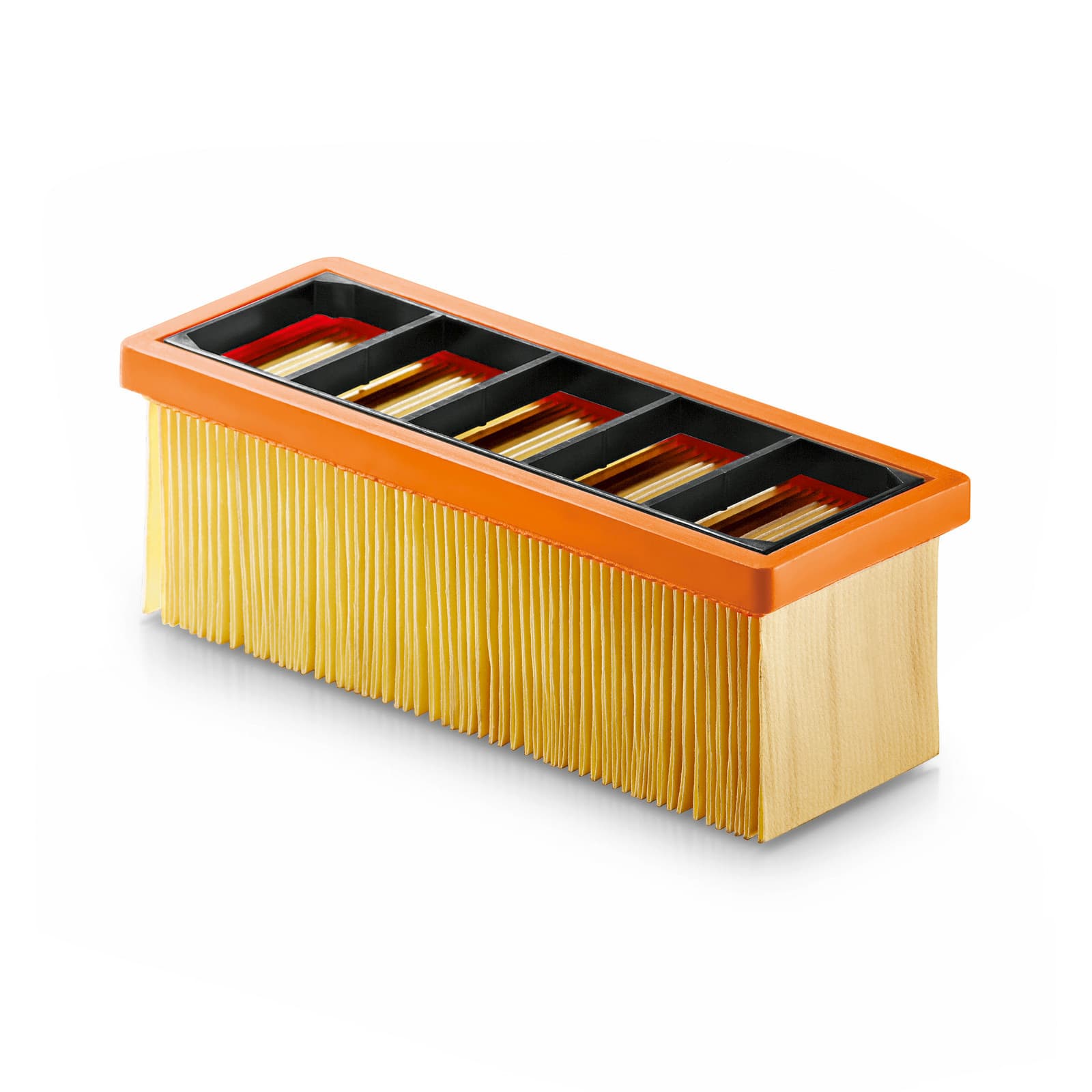 Flat-pleated filter SE