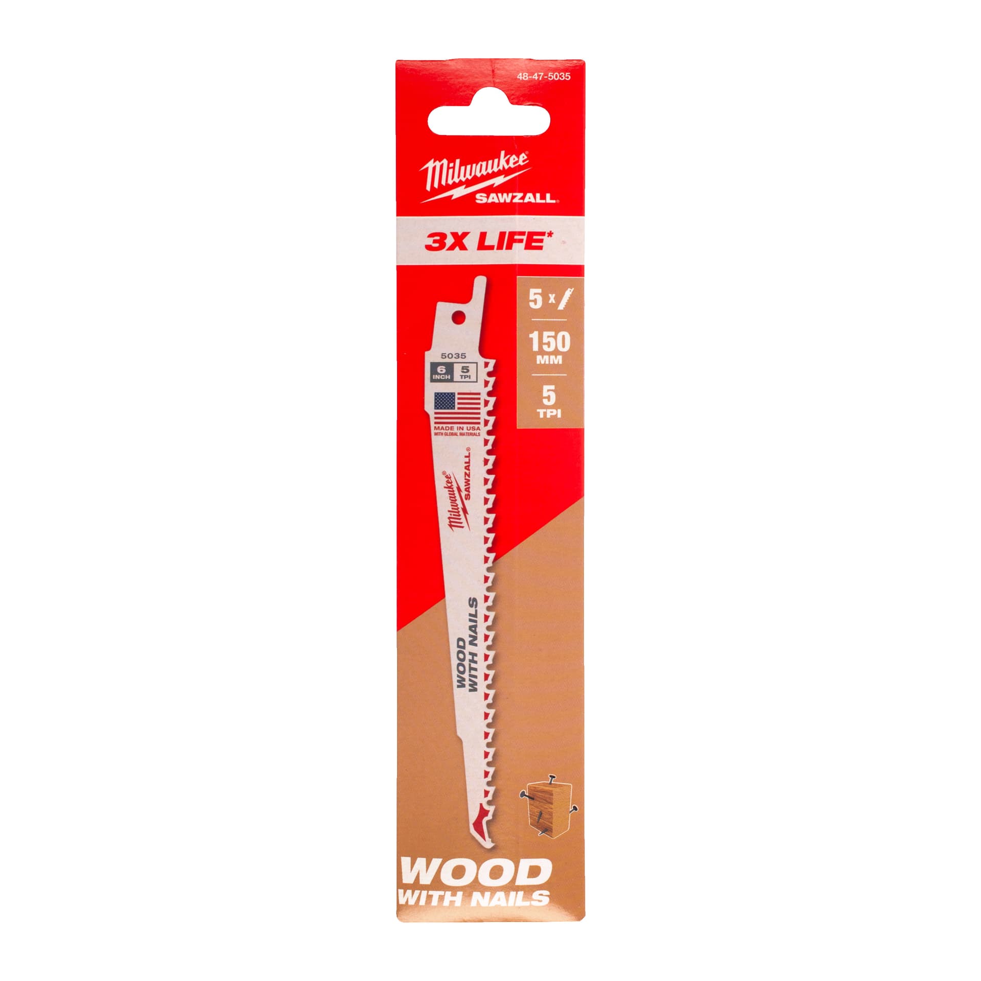 Pânze fierăstrău sabie 150x5T - 5 buc, 5 bucăți