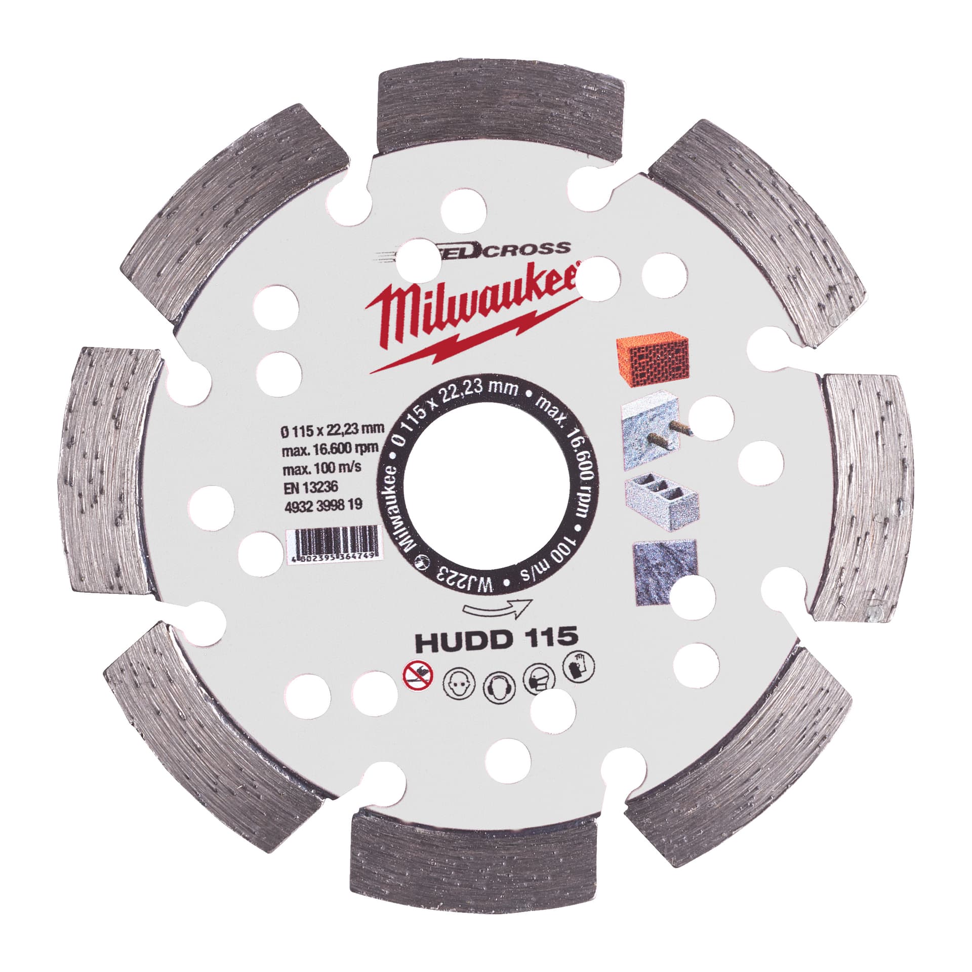 Disc diamantat HUDD 115 mm