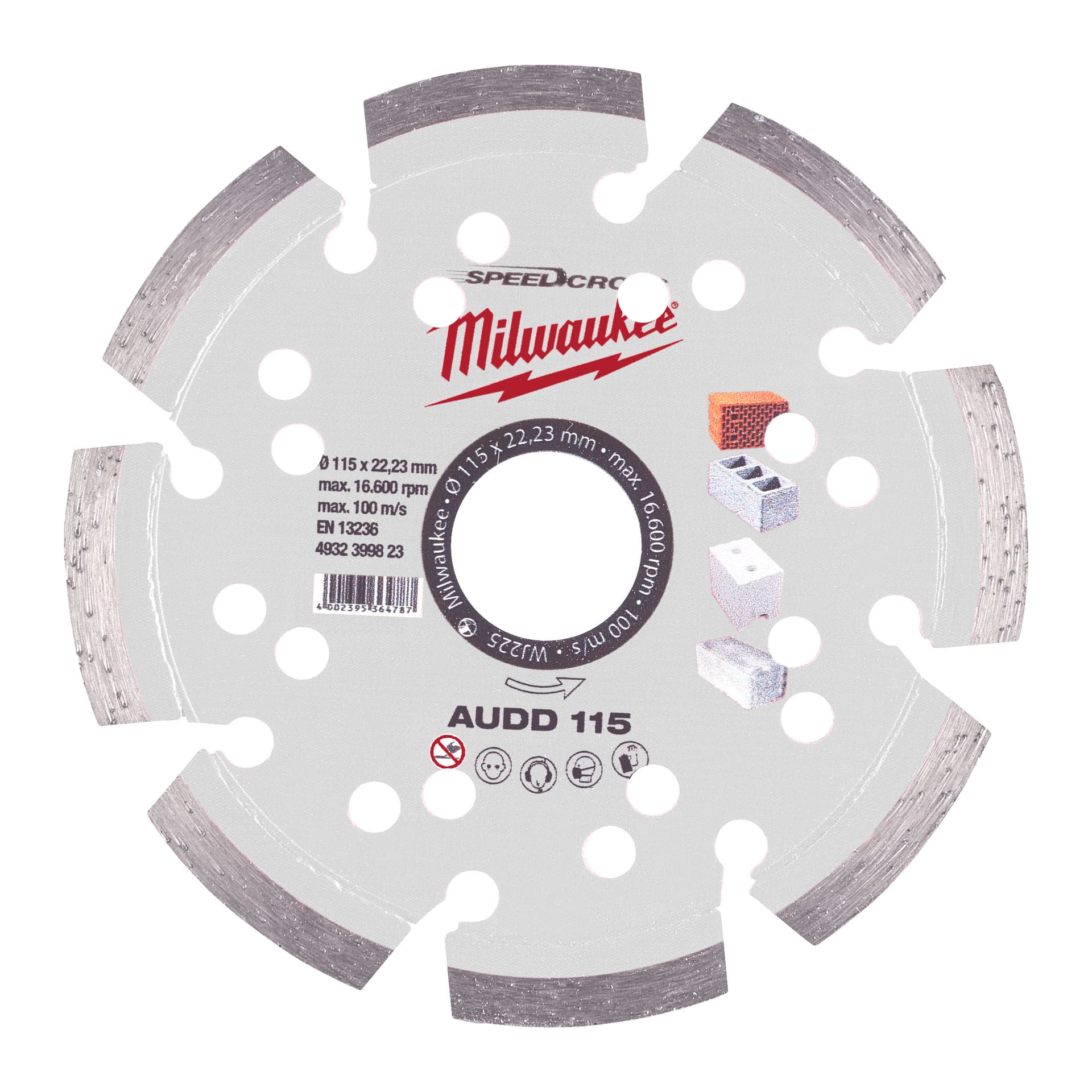 Disc diamantat AUDD 115 mm