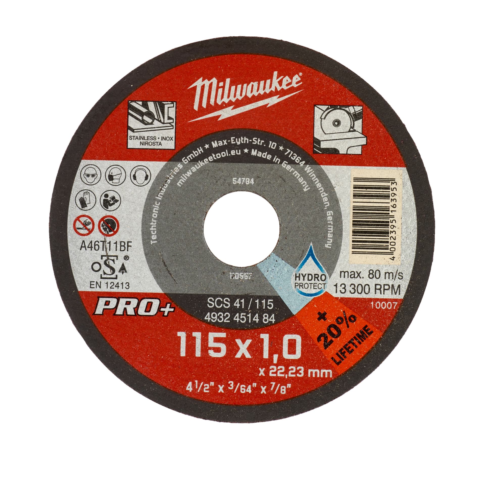 Disc pentru metal plat 115X1 PRO+