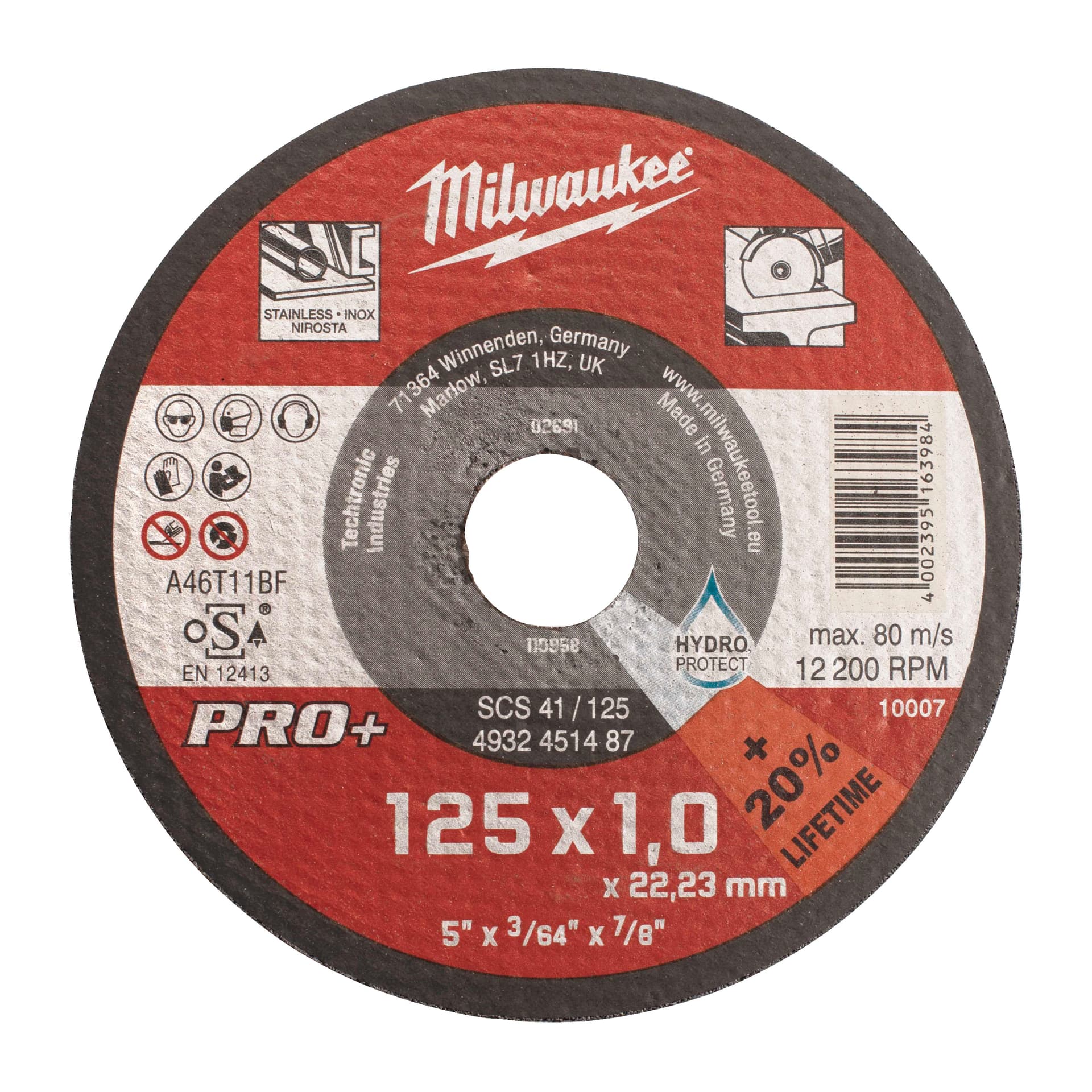 Disc pentru metal plat 125X1 PRO+