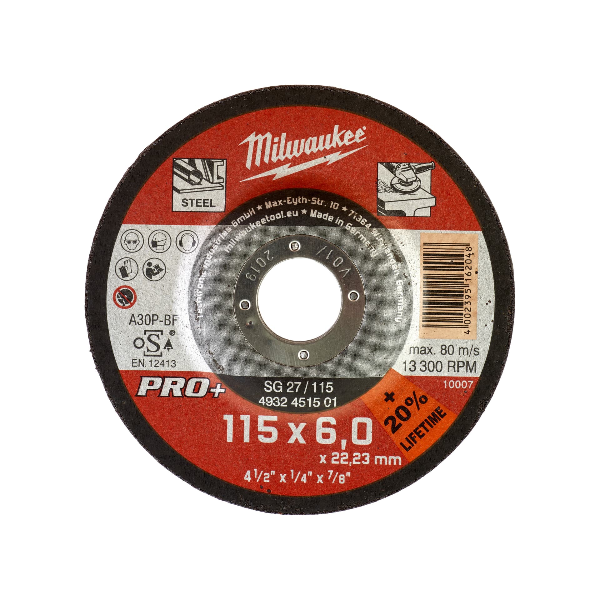 Disc pentru șlefuit metal 115X6 PRO+