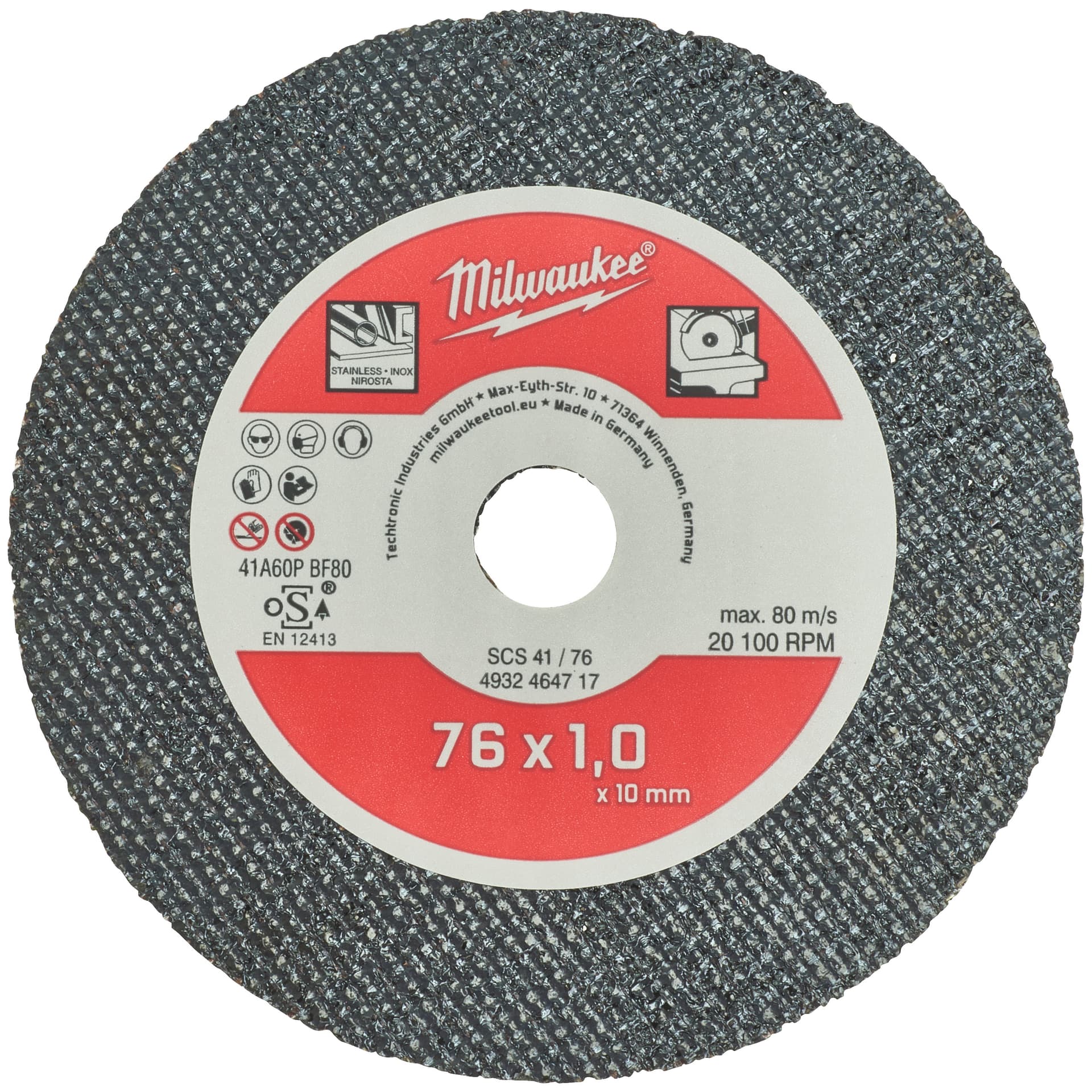 Disc de tăiat metal 76 mm - 5 bucăți