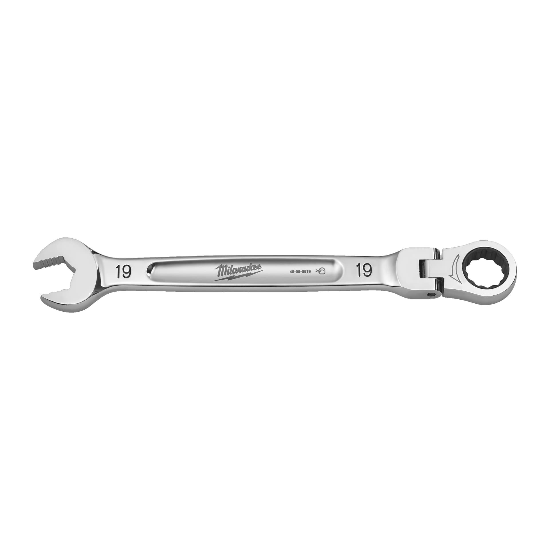 Cheie fixă MAX BITE cu clichet și cap pivotant, 19mm