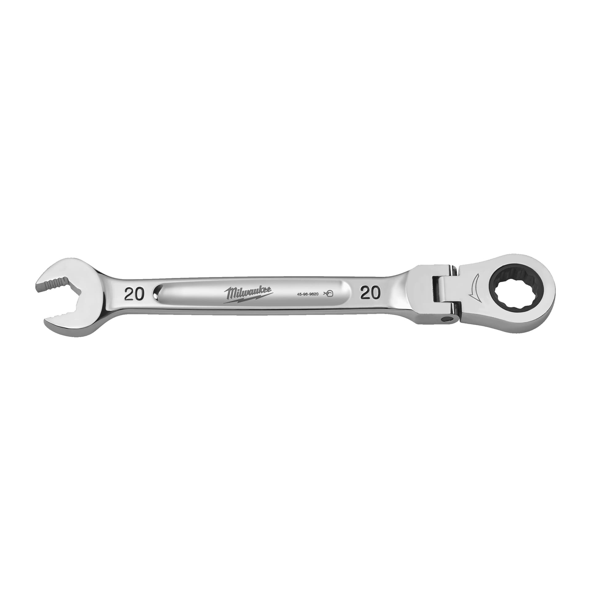 Cheie fixă MAX BITE cu clichet și cap pivotant, 20mm