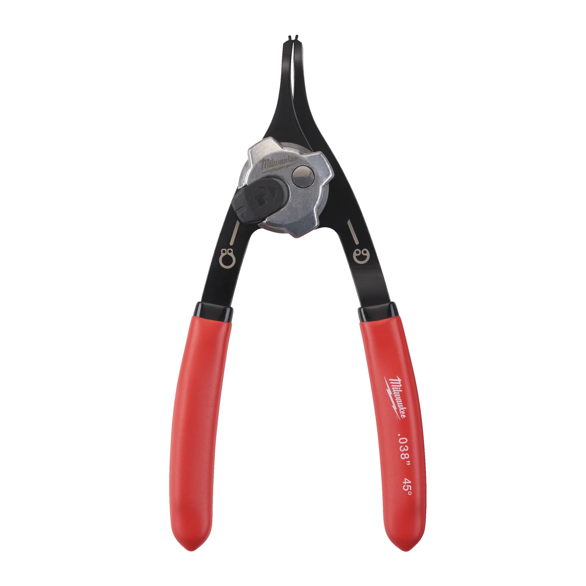 Clește mic pentru inele de siguranță, 45grade, 0,9mm