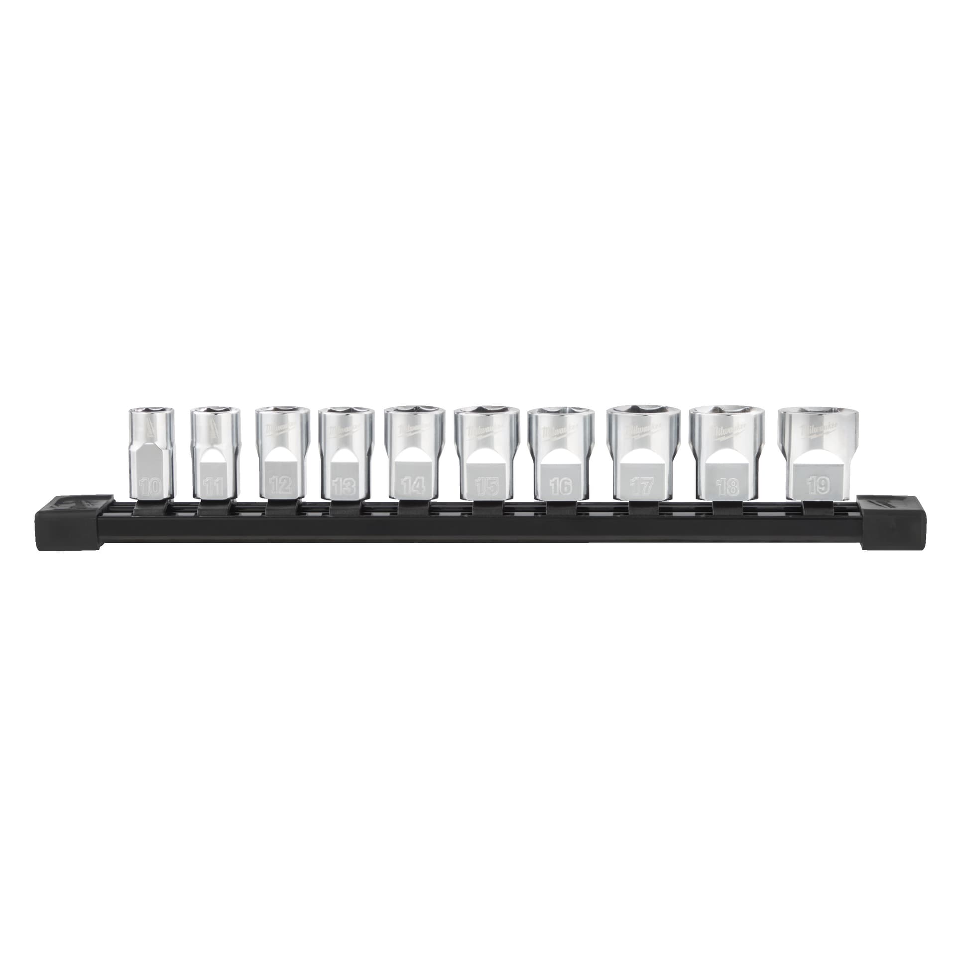 Set 10 bucăți bucăți chei tubulare cromate 3/8˝ sistem metric