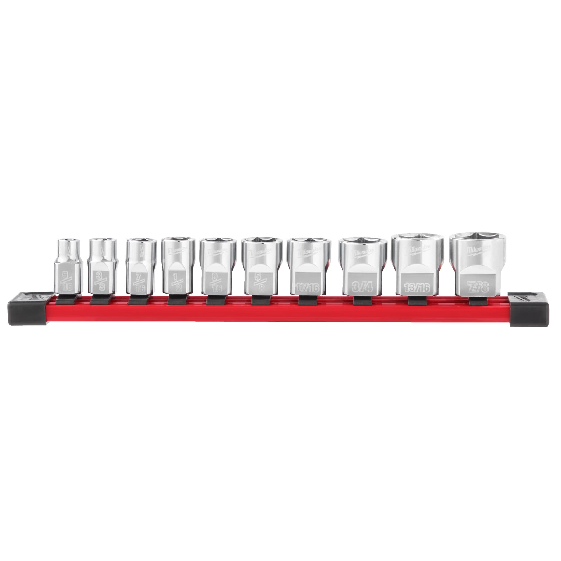 Set 10 bucăți bucăți chei tubulare cromate 3/8˝ sistem imperial