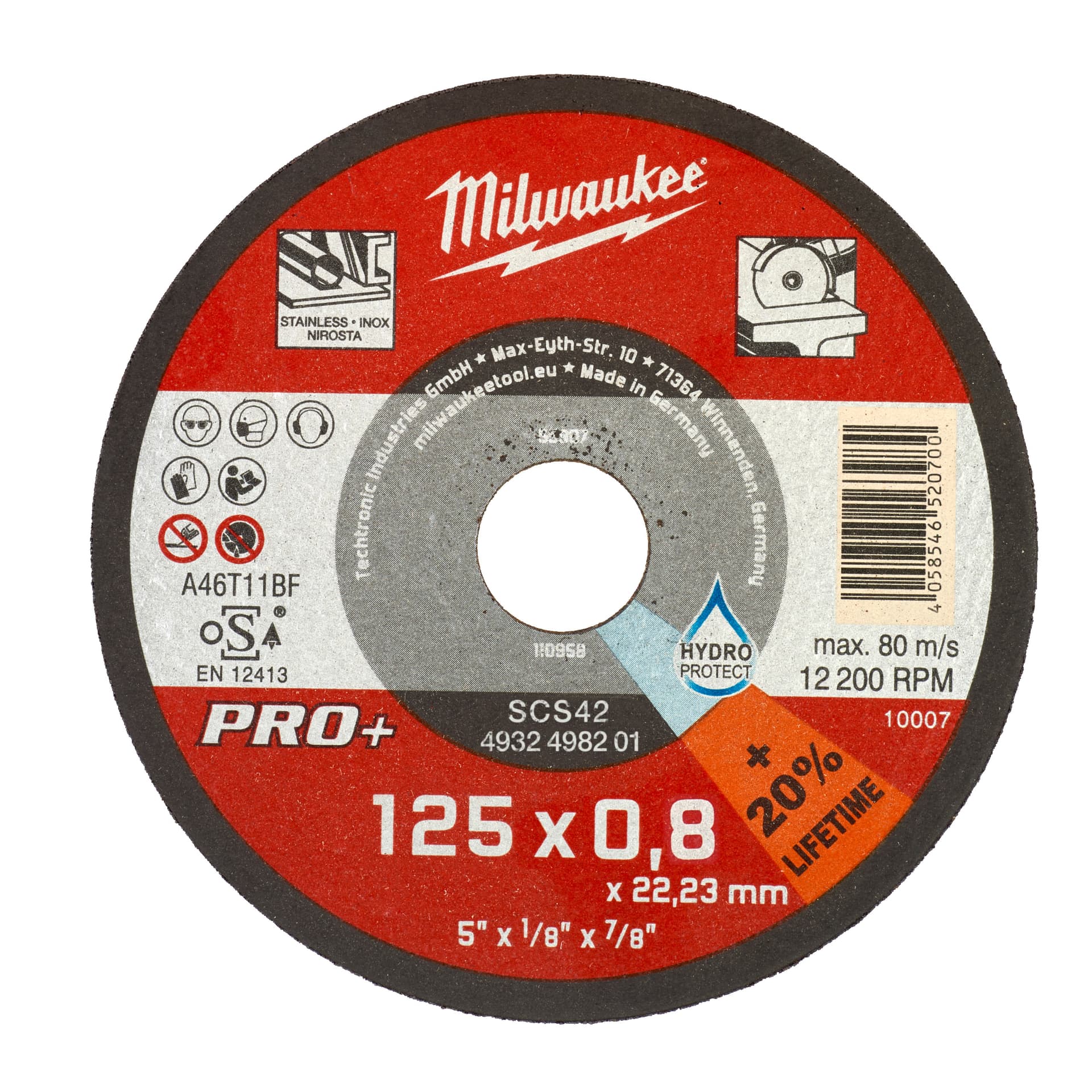 DISC DEBITARE METAL PRO+ SCS42 125 x 0.8mm