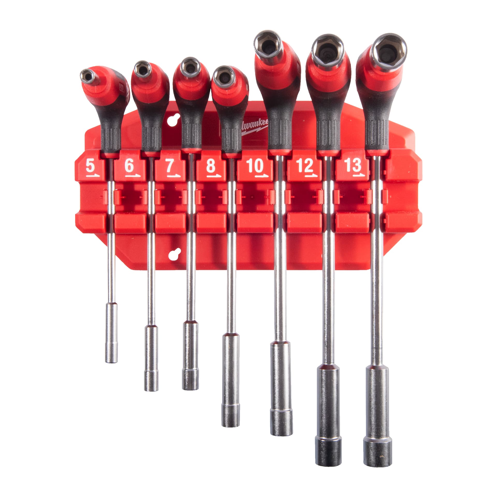 7 PC Nut Driver with Comfort Grip Set with Rack