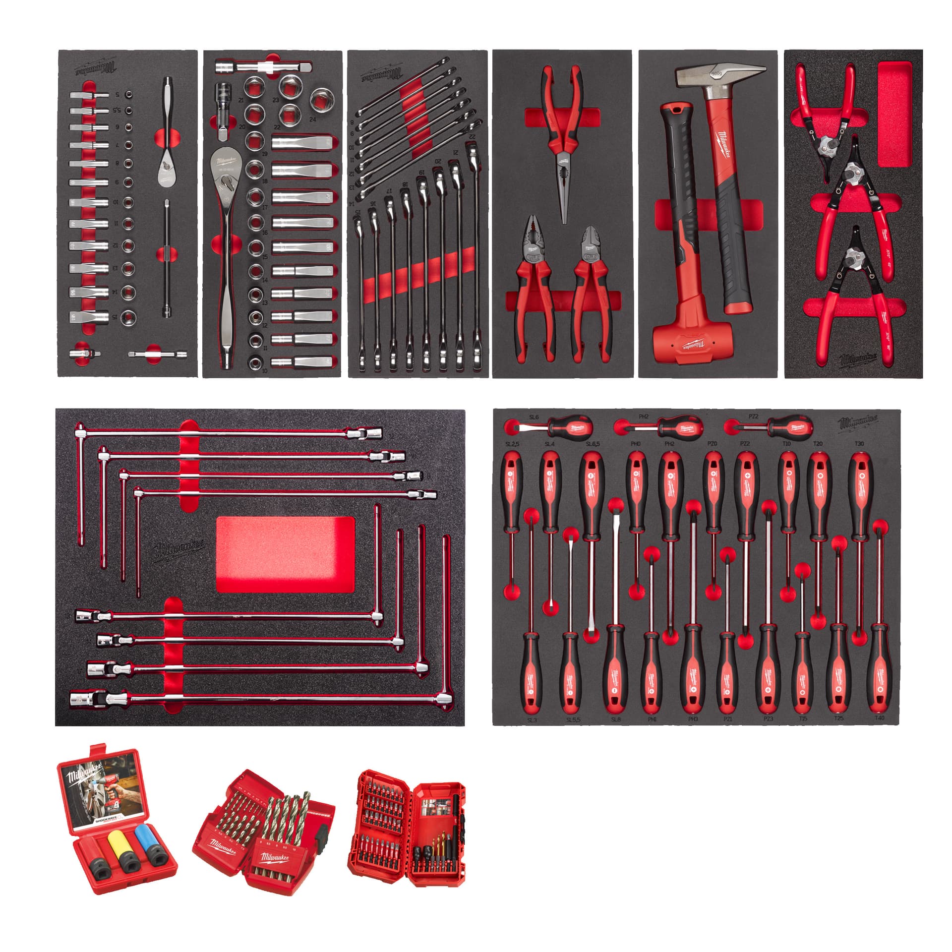 Master Foam Insert Set Automotive 172pc