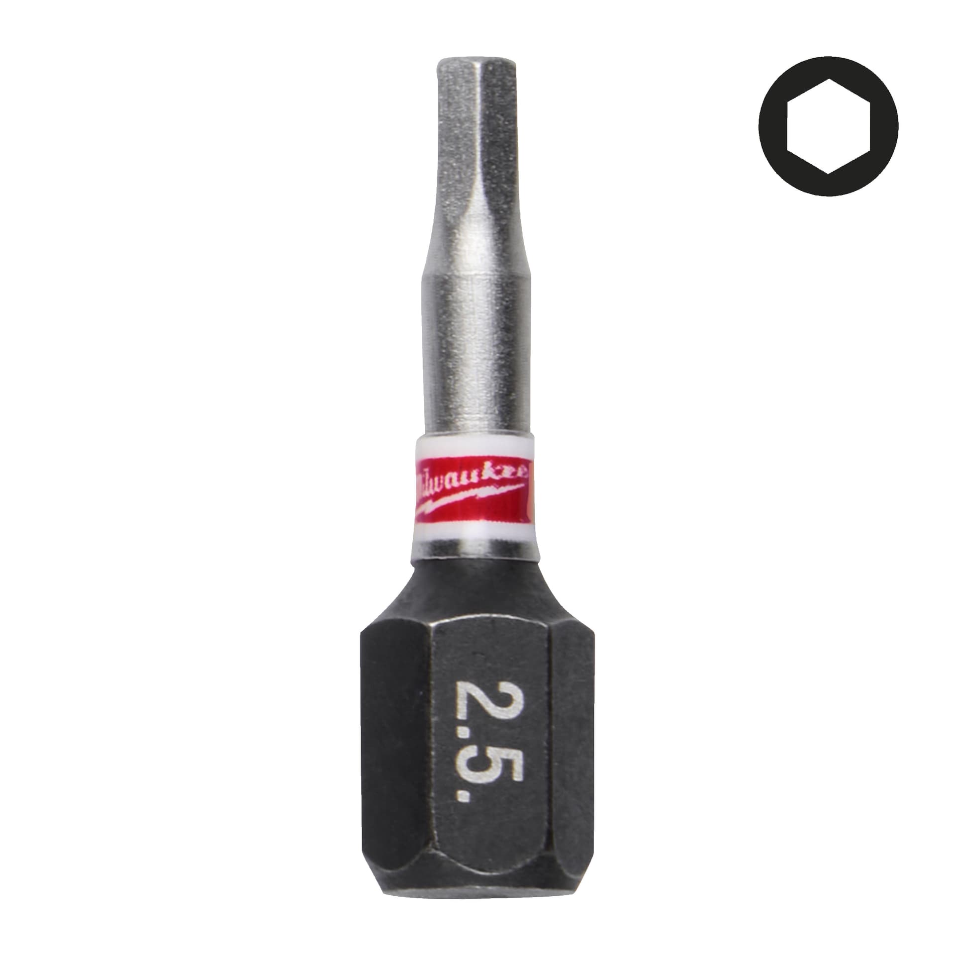 Shockwave Hex2.5 bit 25mm-3pcs.